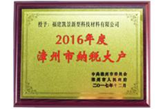 Large taxpayer in Zhangzhou City in 2016